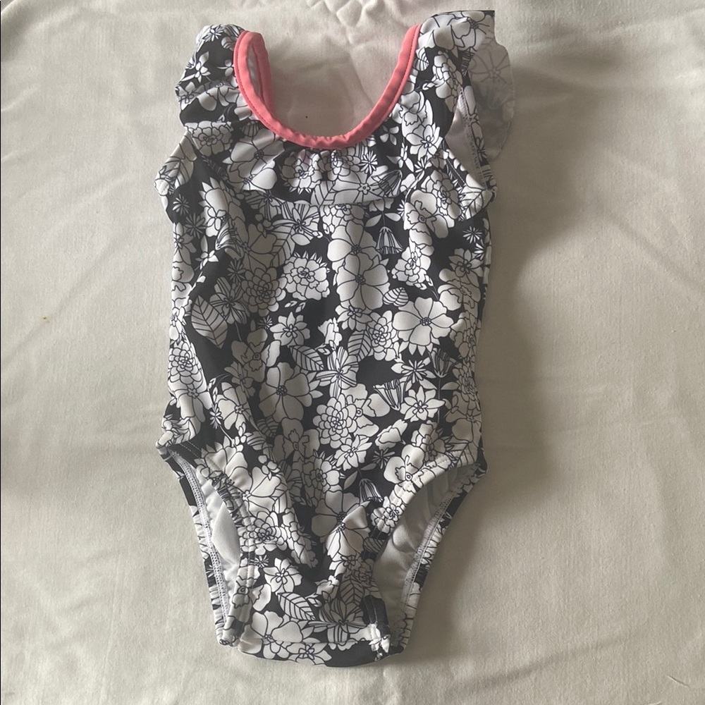 GAP Black and White Floral Kids One Piece